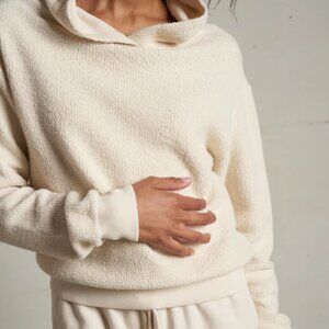 perfectwhitetee Reese inside out fleece sweatshirt- Size Large